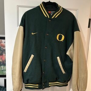 *Vintage/Rare* Nike x Oregon Ducks Retro Varsity Jacket size Large
